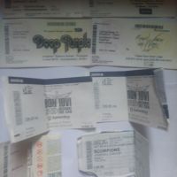 Билети от Рок Концерти използвани, снимка 1 - Колекции - 45578831