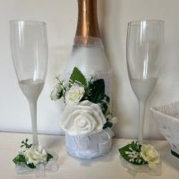Сватбени чаши, снимка 1 - Сватбени аксесоари - 45911122