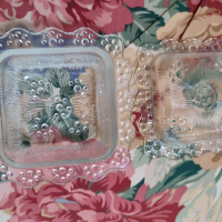 старинна вносна  стъклена кутийка за бижута, снимка 2 - Антикварни и старинни предмети - 44940353