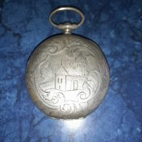 Стара сребърна рамка от часовник, снимка 5 - Антикварни и старинни предмети - 45161553