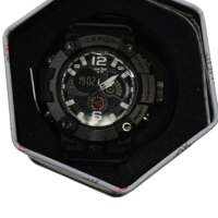 Водоустойчив спортен дигитален часовник EXPONI "Двоен екран,подсветка,аларма, хронометър и др. , ", снимка 3 - Мъжки - 44955140