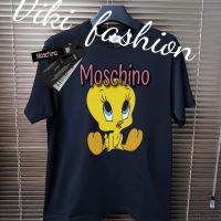 Love moschino черни и.бели тениски с къс ръкав , снимка 1 - Тениски - 45533291