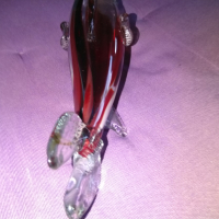 Риба акула от цветно стъкло за украса 255х75х60мм, снимка 3 - Декорация за дома - 44942521
