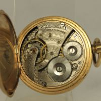 1912 Америкаснки Джобен Часовник WALTHAM Дебела Позлата, снимка 8 - Антикварни и старинни предмети - 45367425