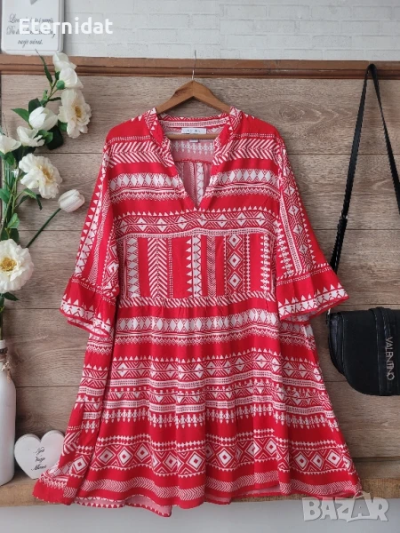 Лятна разкроена рокля или туника AMISU , снимка 1