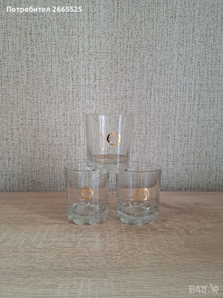 Чаши за уиски - Shell, Teacher's и Bushmills, снимка 1