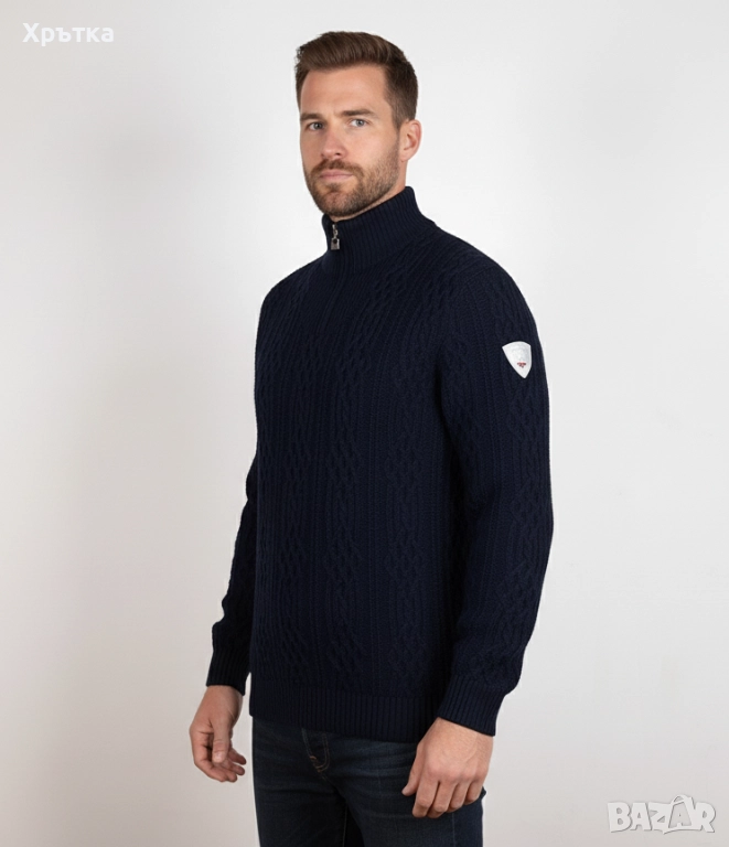 Dale of Norway Hoven - Оригинален мъжки пуловер с цип размер L, снимка 1