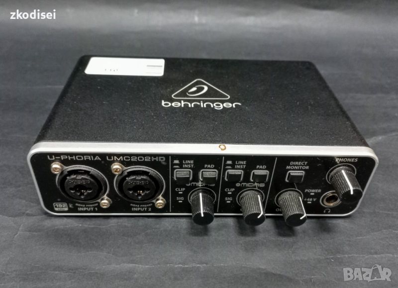 Звукова карта BEHRINGER - UMC2002HD, снимка 1