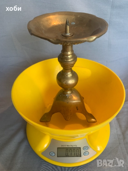  бронзов   свещник, снимка 1