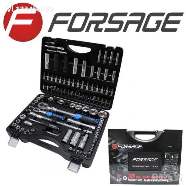 Професионално гедоре 218 ч FORSAGE TAIWAN 1/2-1/4-3/8, снимка 1