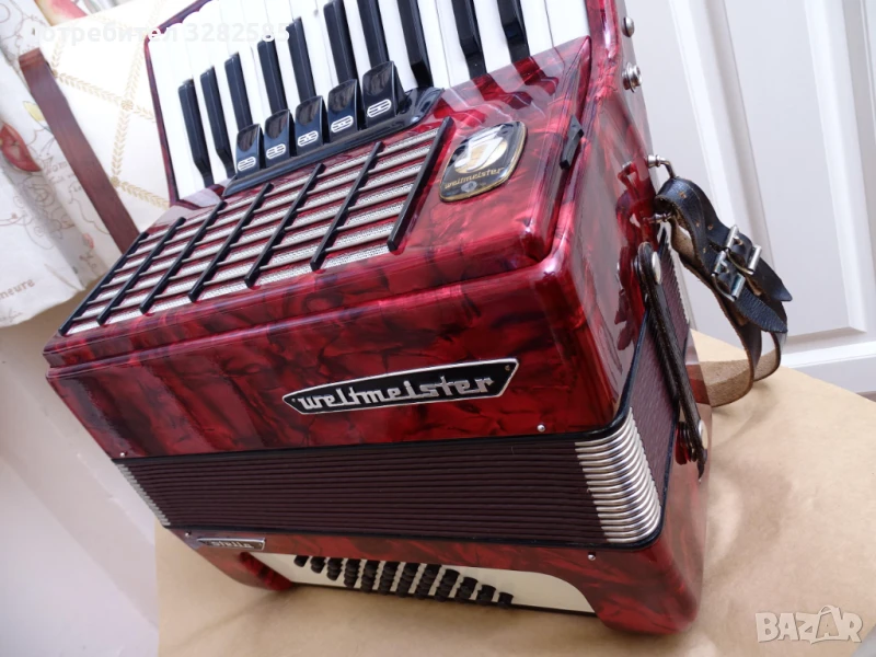 Акордеон Велтмайстер Стела 40 баса – перфектно състояние, снимка 1