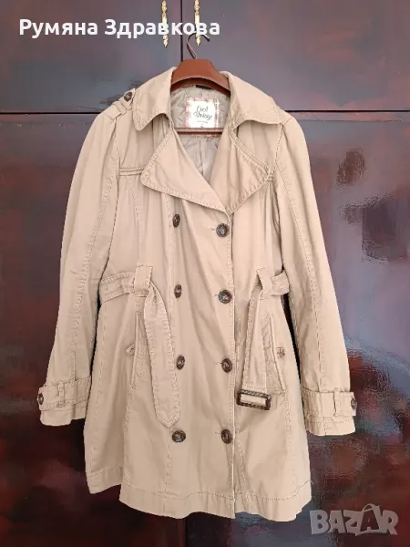 Платово бежово/кафеникаво яке L размер, снимка 1