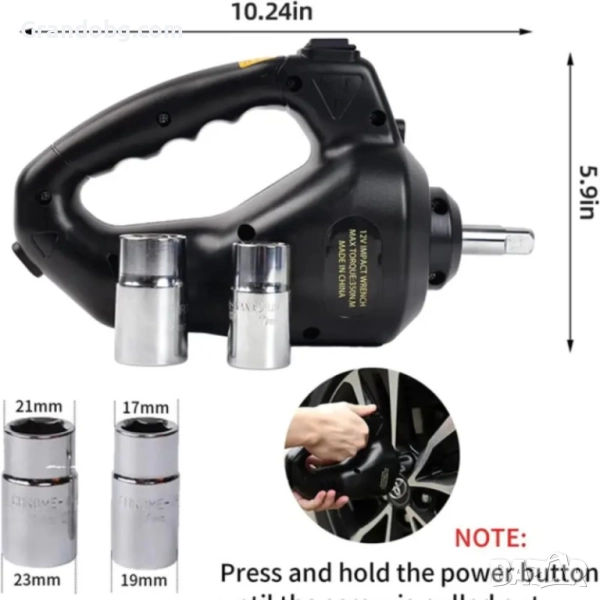 Немски Авариен Комплект 3в1 – Компресор, Ударен Гайковерт, 5T Хидравличен Крик 115-450 мм, снимка 1