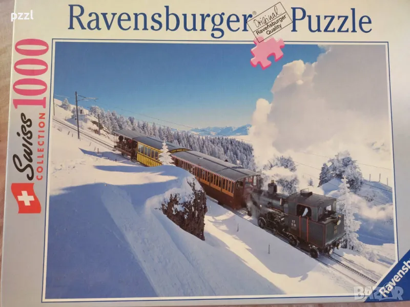 Пъзел "Rigi Train" Swiss collection Ravensburger 1000 части, снимка 1