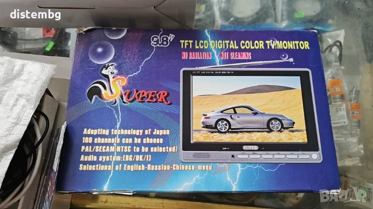 TFT LCD Digital color TV,Монитор за компютър 9.8'', снимка 1