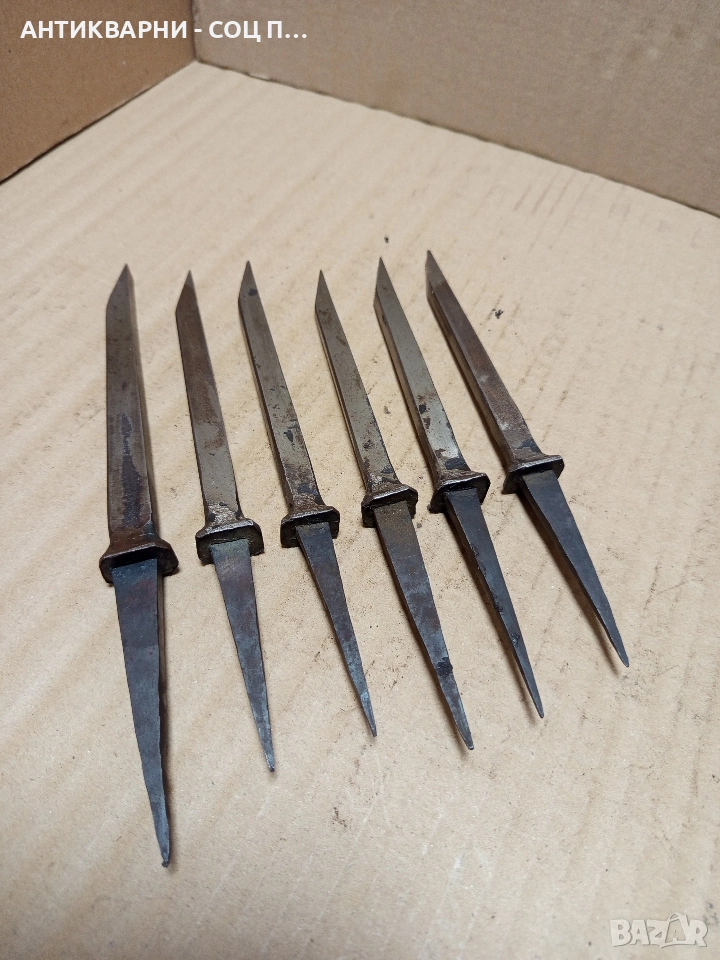 Комплект Соц Стари Дърводелски Длета. , снимка 1