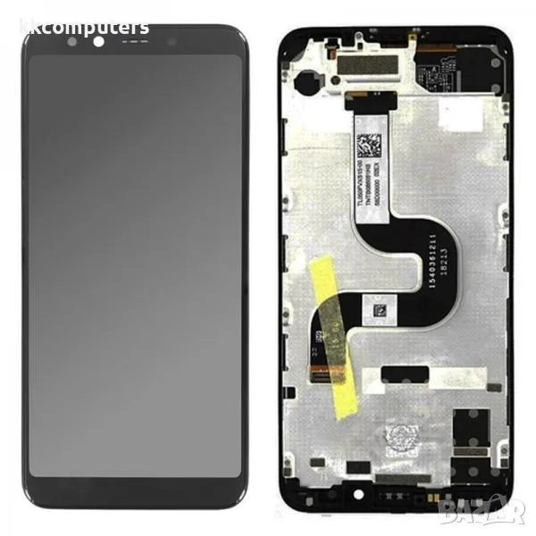 LCD Дисплей за Xiaomi Mi A2 / Mi 6X (2018) / 5606100530B6 / Тъч скрийн / Рамка / Черен / Service pac, снимка 1