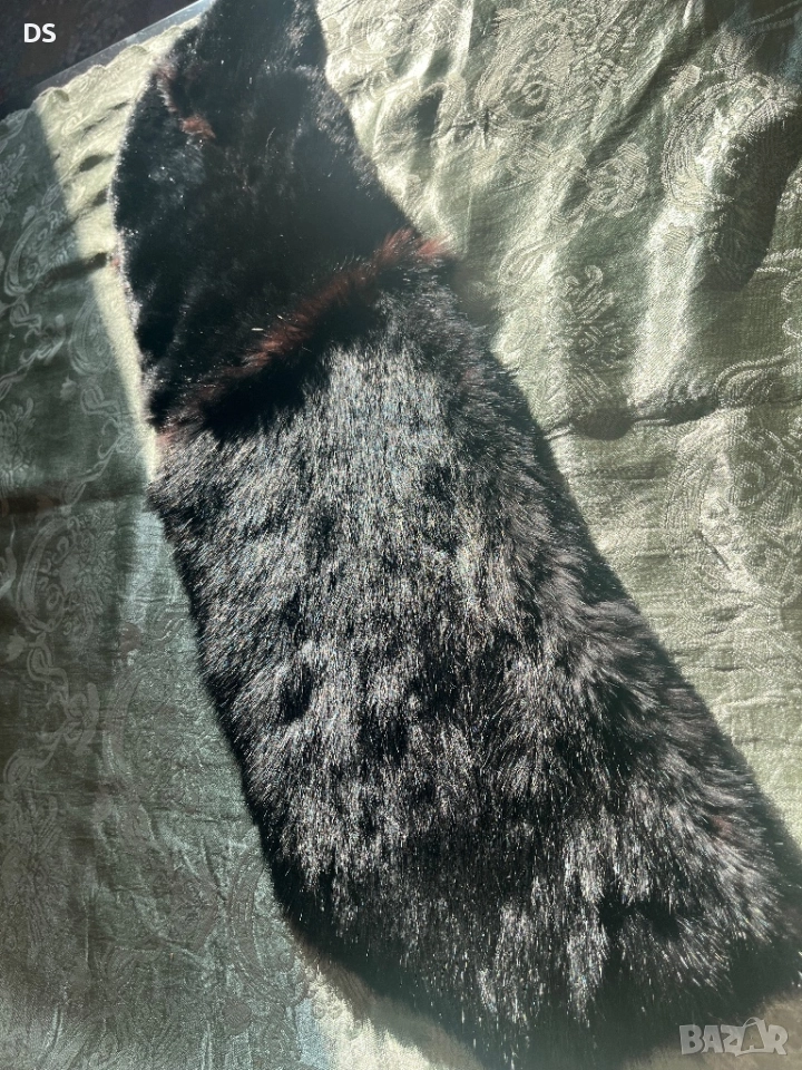 Яка от естествена кожа и косъм, снимка 1