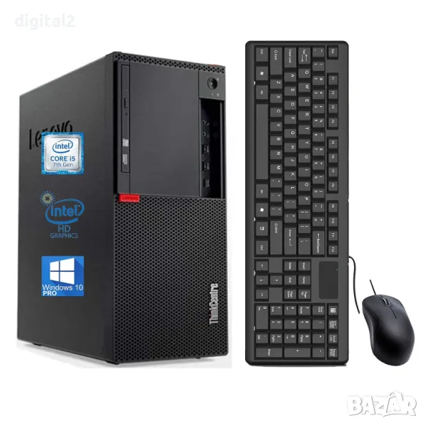 Lenovo M910T Tower, Core i5 6th Gen, 16 GB,SSD 256 + 2 TB HDD 24м Гар., снимка 1