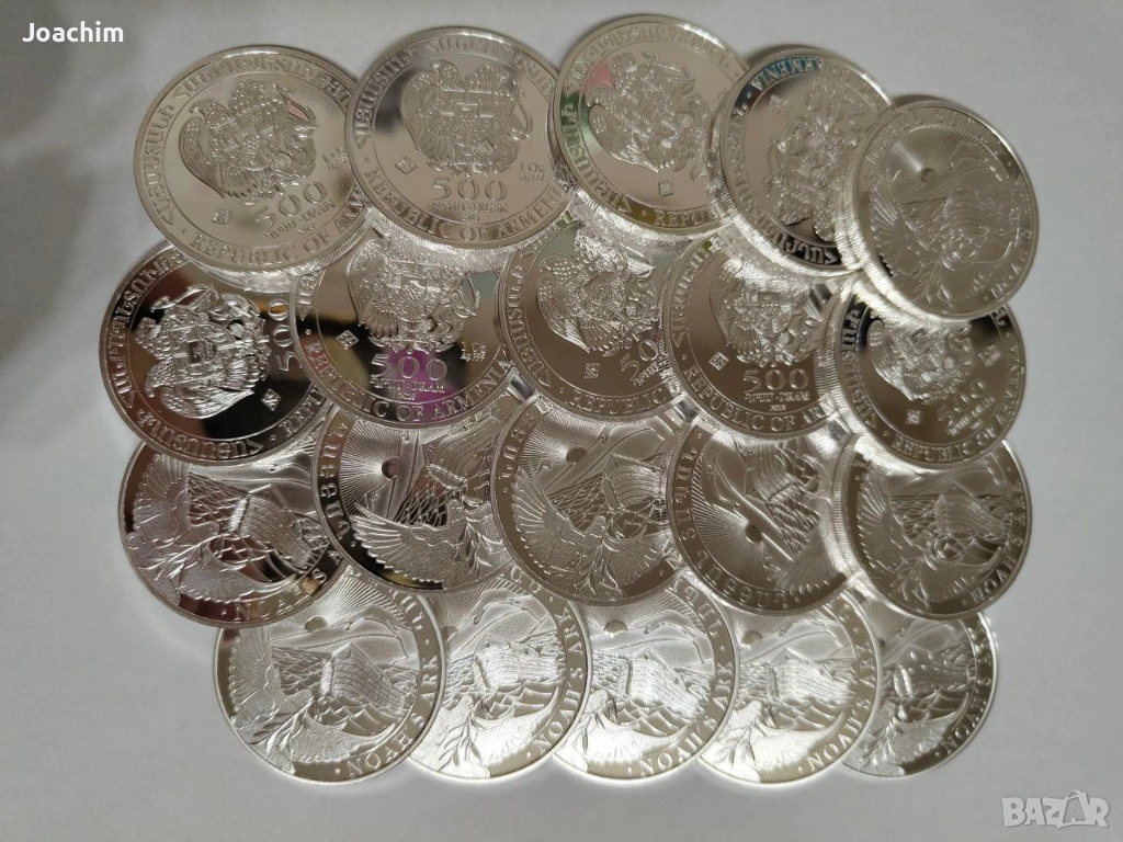 СРЕБЪРНИ МОНЕТИ 1 УНЦИЯ 20БР, снимка 1