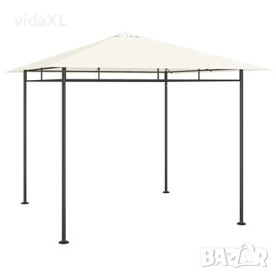 vidaXL Беседка, 3x3x2,7 м, кремава, 180 г/м²（SKU:313918, снимка 1