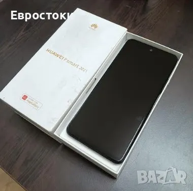 Смартфон HUAWEI P smart 2021, 4GB / 128GB, Dual Sim, цвят: Midnight Black (черен) , снимка 1