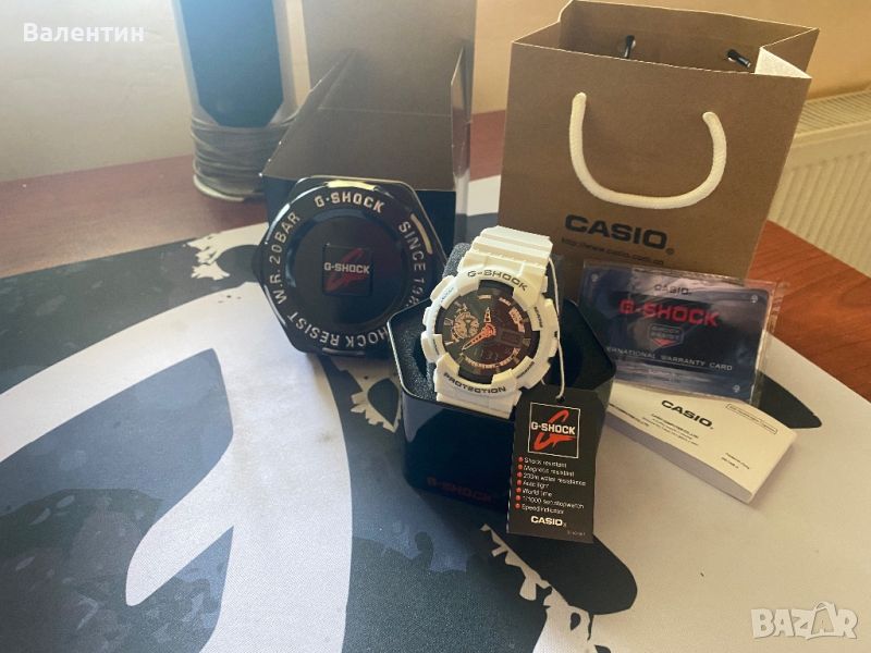 Часовник Casio G-Shock White/Rose-Gold GA110RG-7A, снимка 1