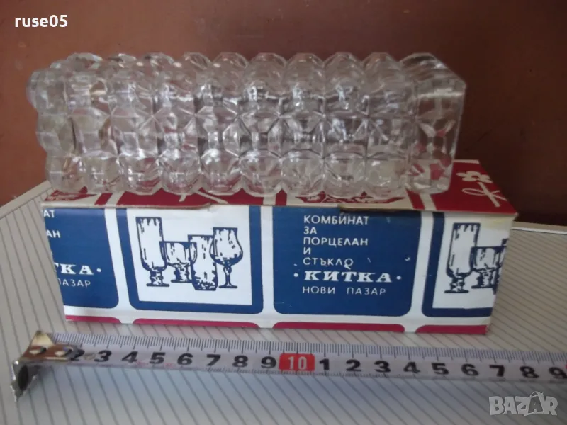 Ваза стъклена квадратна нова, снимка 1