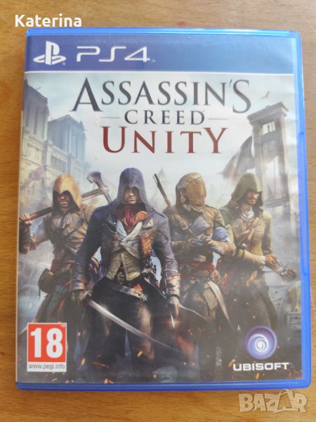 Игра за PS 4 Assassin's creed Unity, снимка 1