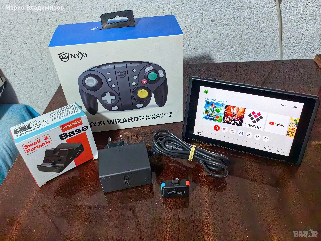 Nintendo Switch V1 – хакната (Hekate + Atmosphere) с RCM Loader, снимка 1