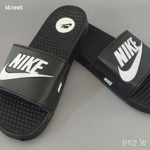 Nike slipers black мъжки чехли гигант, снимка 1