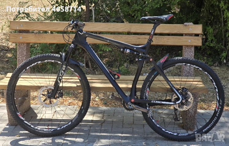 Cube AMS 100 МТБ карбон мекица, снимка 1