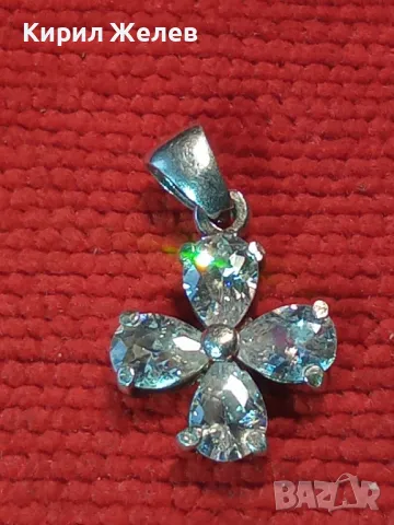 КРАСИВ СКЪПОЦЕНЕН СРЕБЪРЕН ПЕНДАНТ СРЕБРО 925 с БЛЕСТЯЩ ЮВЕЛИРНО ФАСЕТИРАН ФИАНИТ 50172, снимка 9 - Колиета, медальони, синджири - 50056798
