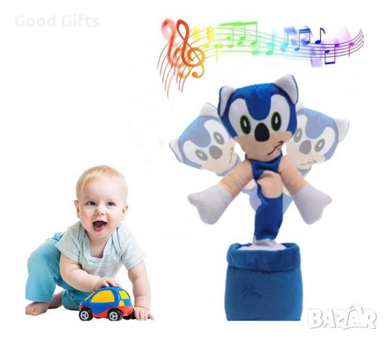 Пеещ и Танцуващ Соник Sonic, 32см, снимка 1 - Музикални играчки - 45558108