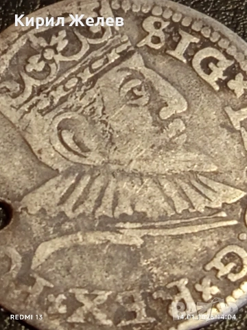 Сребърна монета 3 гроша 1591г. Сигизмунд трети Рига Ливония за КОЛЕКЦИЯ 53008, снимка 2 - Нумизматика и бонистика - 53096287