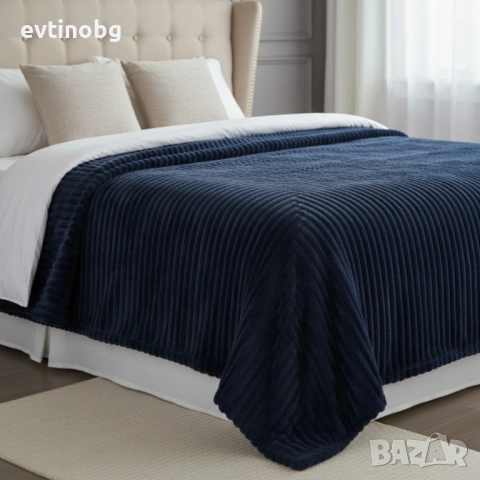 Меко и ватирано микрофибърно одеяло 200x220 см за топъл и стилен сън, снимка 6 - Олекотени завивки и одеяла - 53777970