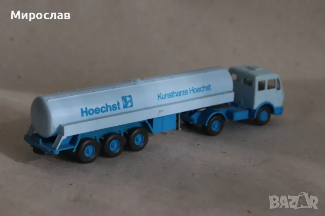 WIKING H0 1/87 MERCEDES КАМИОН МОДЕЛ КОЛИЧКА ЦИСТЕРНА, снимка 6 - Колекции - 49554134