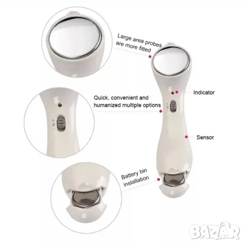 Йонофореза - уред против бръчки, масажор, лифтинг, снимка 5 - Други - 52209508