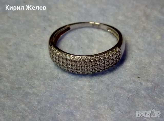 ЕЛЕГАНТЕН ФЕШЪН АРТ СКЪПОЦЕНЕН СРЕБЪРЕН ПРЪСТЕН РОДИРАНО СРЕБРО 925 ОБСИПАН с БЛЕСТЯЩИ ЦИРКОНИ 48878, снимка 13 - Пръстени - 49886319