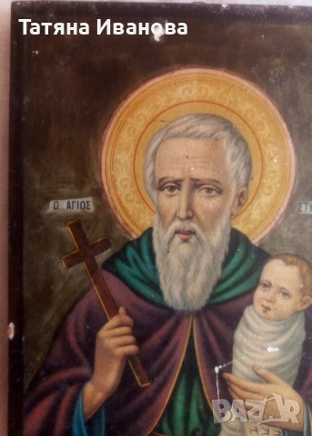 Свети Стилиан , снимка 3 - Икони - 51595252