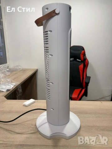 Вентилаторна печка 2-в-1 с керамичен нагревател, осцилация 60°, дистанционно и LED дисплей, снимка 16 - Отоплителни печки - 53879781