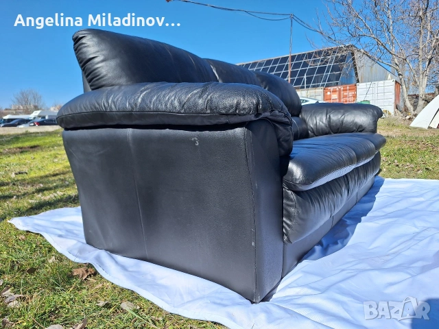 Италиански диван естествена кожа , снимка 4 - Дивани и мека мебел - 53807700