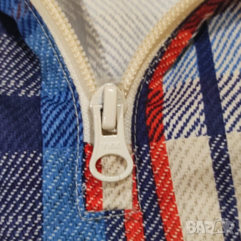 Levi’s Engineered Jeans ветровка с качулка каре – размер L, снимка 7 - Якета - 53683914