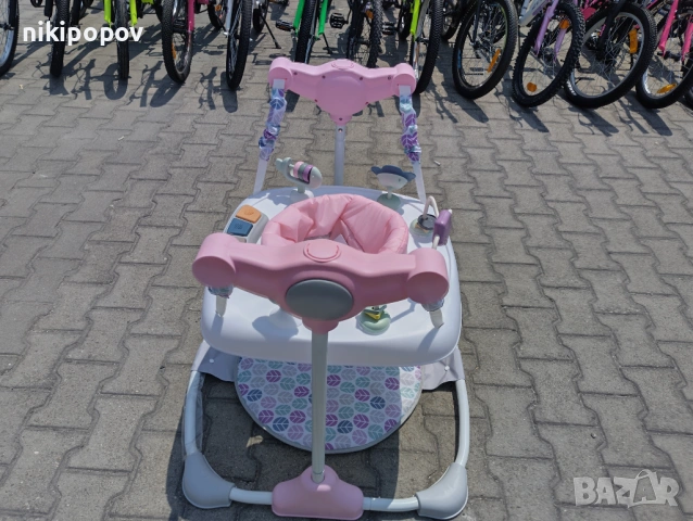 MONI Детско бънджи HOP розов, снимка 5 - Проходилки - 53565080