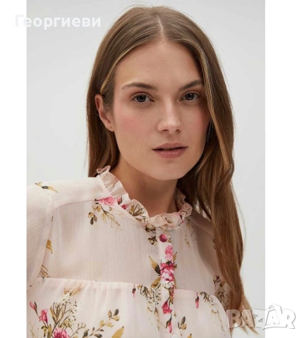 Дамска блуза на цветя, снимка 4 - Блузи с дълъг ръкав и пуловери - 53358323