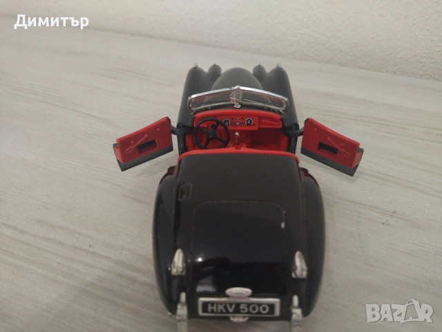 Метална количка Jaguar XK120 -1/24 !!!, снимка 3 - Колекции - 54135915