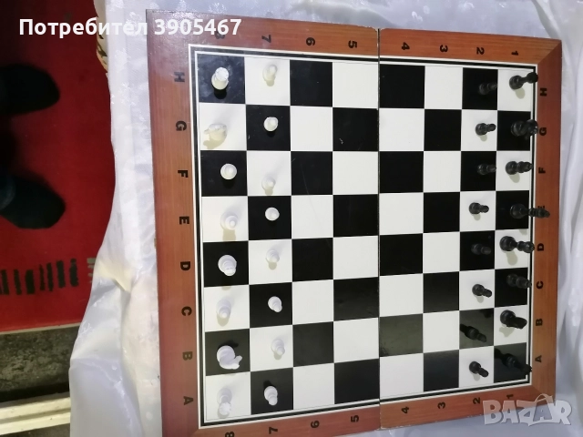 Голяма дървена шах-табла 48х48 см, снимка 3 - Други спортове - 52842041