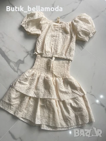 Ново летен сет рязана бродерия , снимка 2 - Поли - 50756663