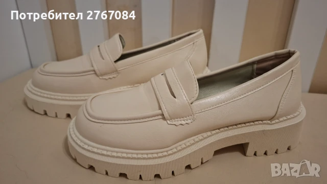 Продавам чисто нови обувки в кремав цвят, снимка 1