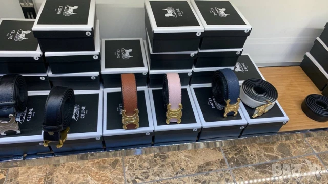 колани от естествена кожа в кутия celine